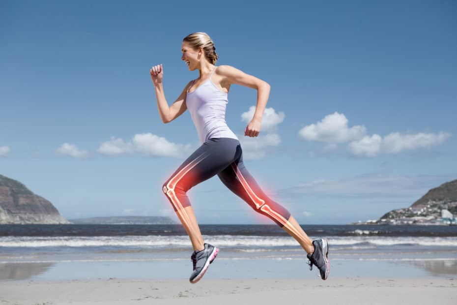 mulher se exercitando com foco na saúde dos ossos